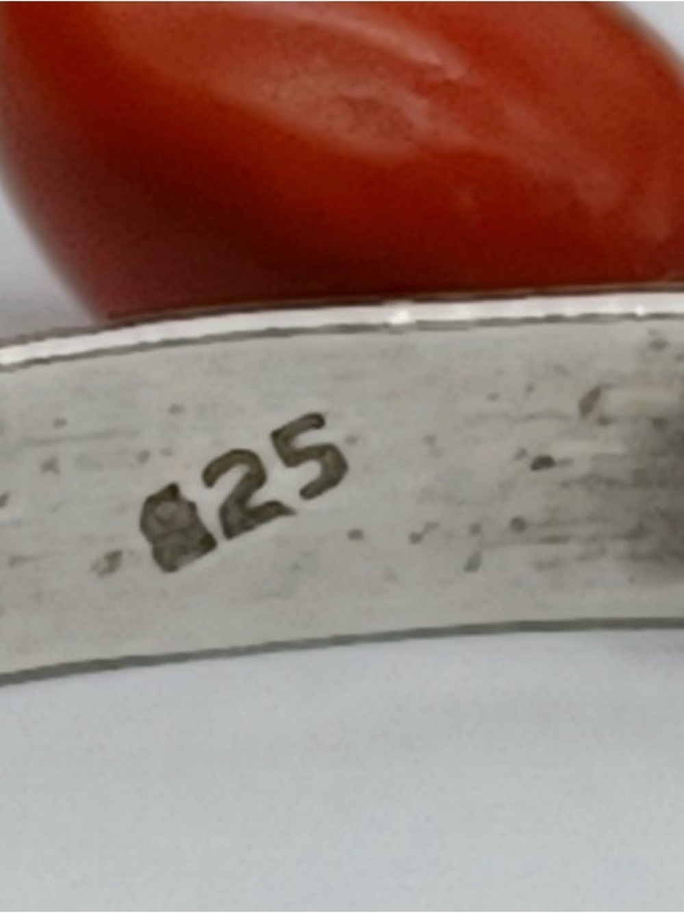 Sterling Silver 925 Red Beaded Bracelet - Picture 8 of 9